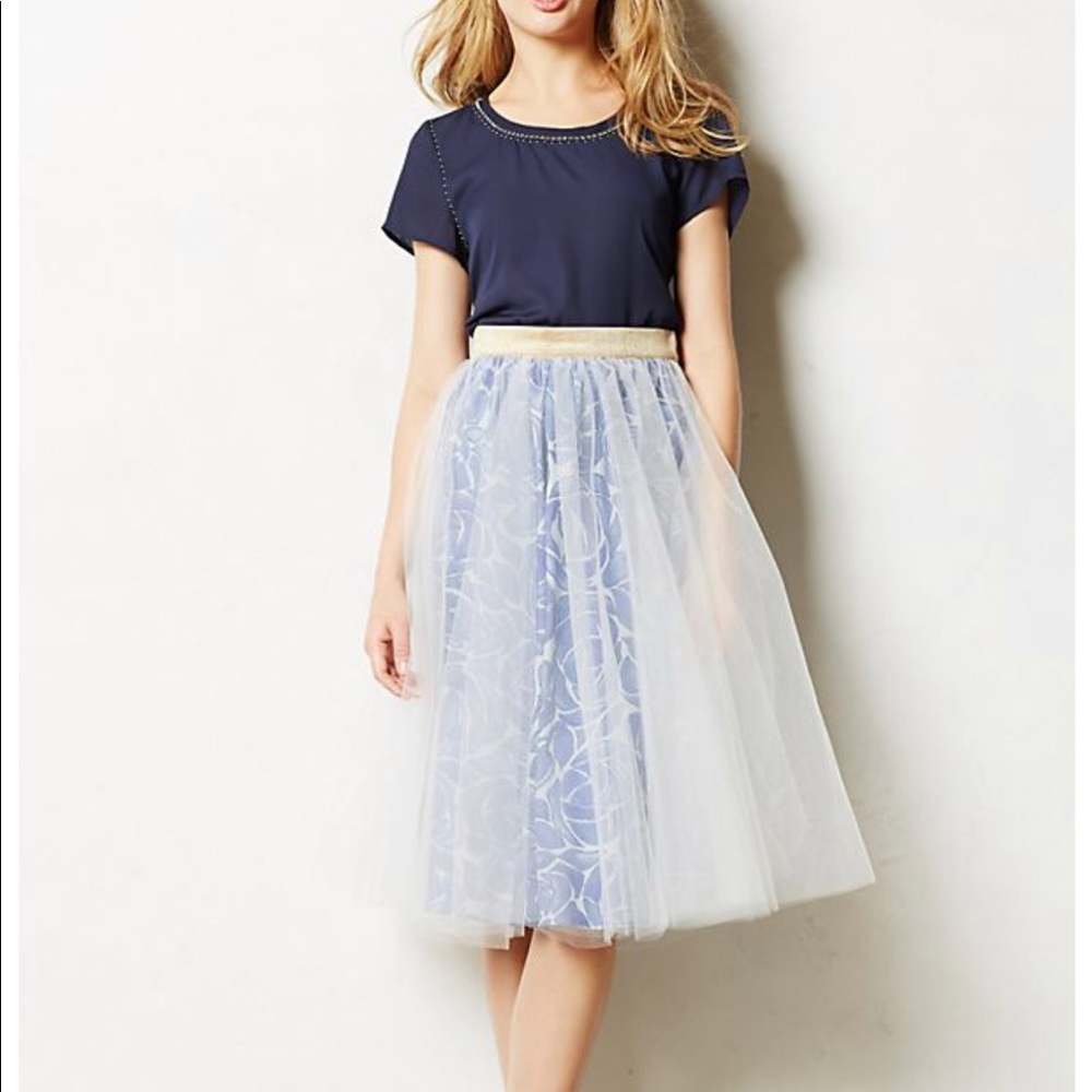 Anthropologie tulle skirt